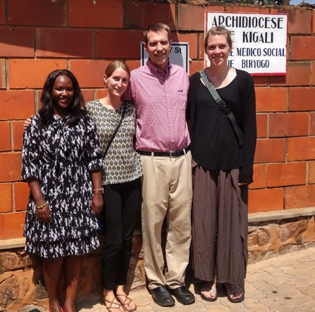 2018 Summer CGEI project, “First assessment of injection drug use practices and associated HIV risks in Kigali, Rwanda” led by Ciheb faculty Dr. David Riedel with students (left to right) Winnie Asimwe (School of Pharmacy), Kayli Workman (School of Medicine), and Julie Factor (School of Nursing).