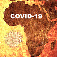 COVID-19 Displayed over Africa